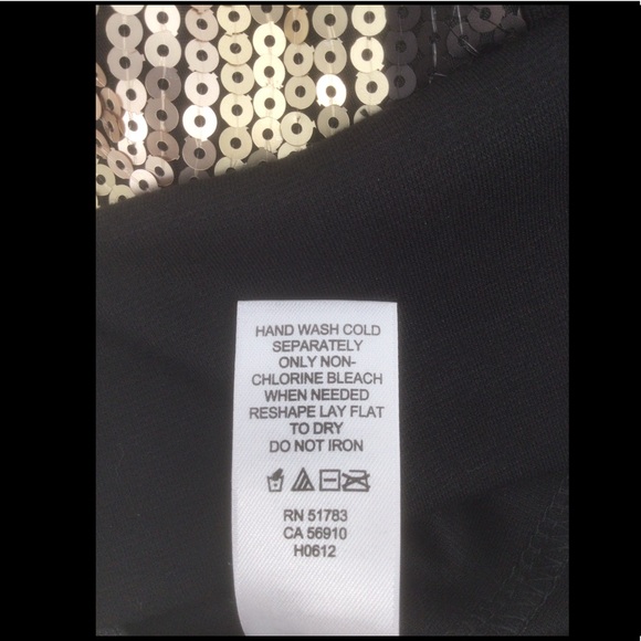 Maurices Med. Black Mini Skirt With Sequins in Chevron Design - Picture 6 of 6